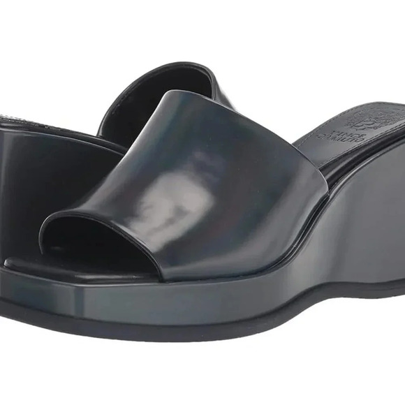 Vince Camuto Falivda Platform Slide in Gun Metal. Sz: 7.5 - Picture 1 of 8